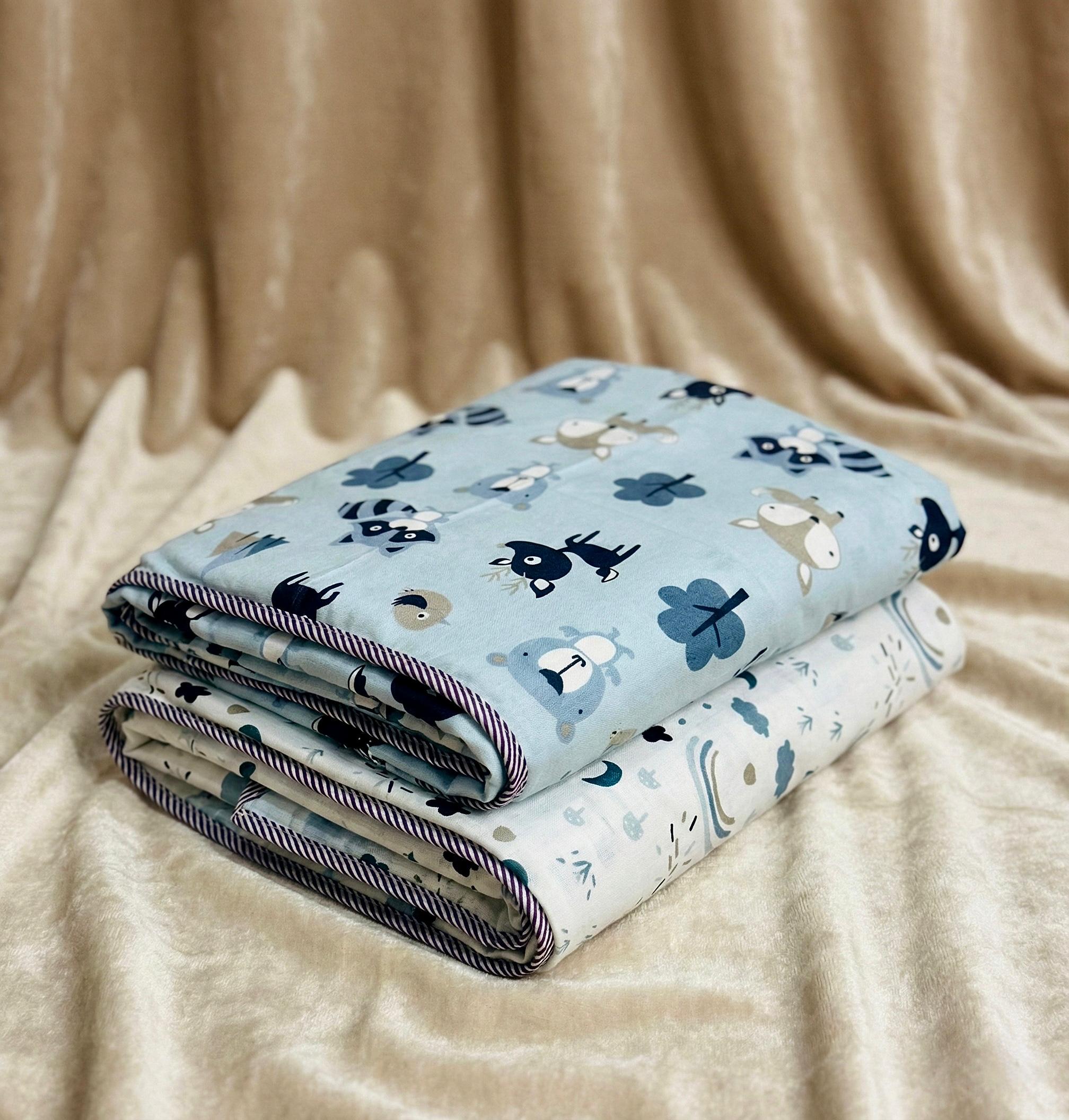 Pure cotton single dohars - 60x90 inches (set of 2)