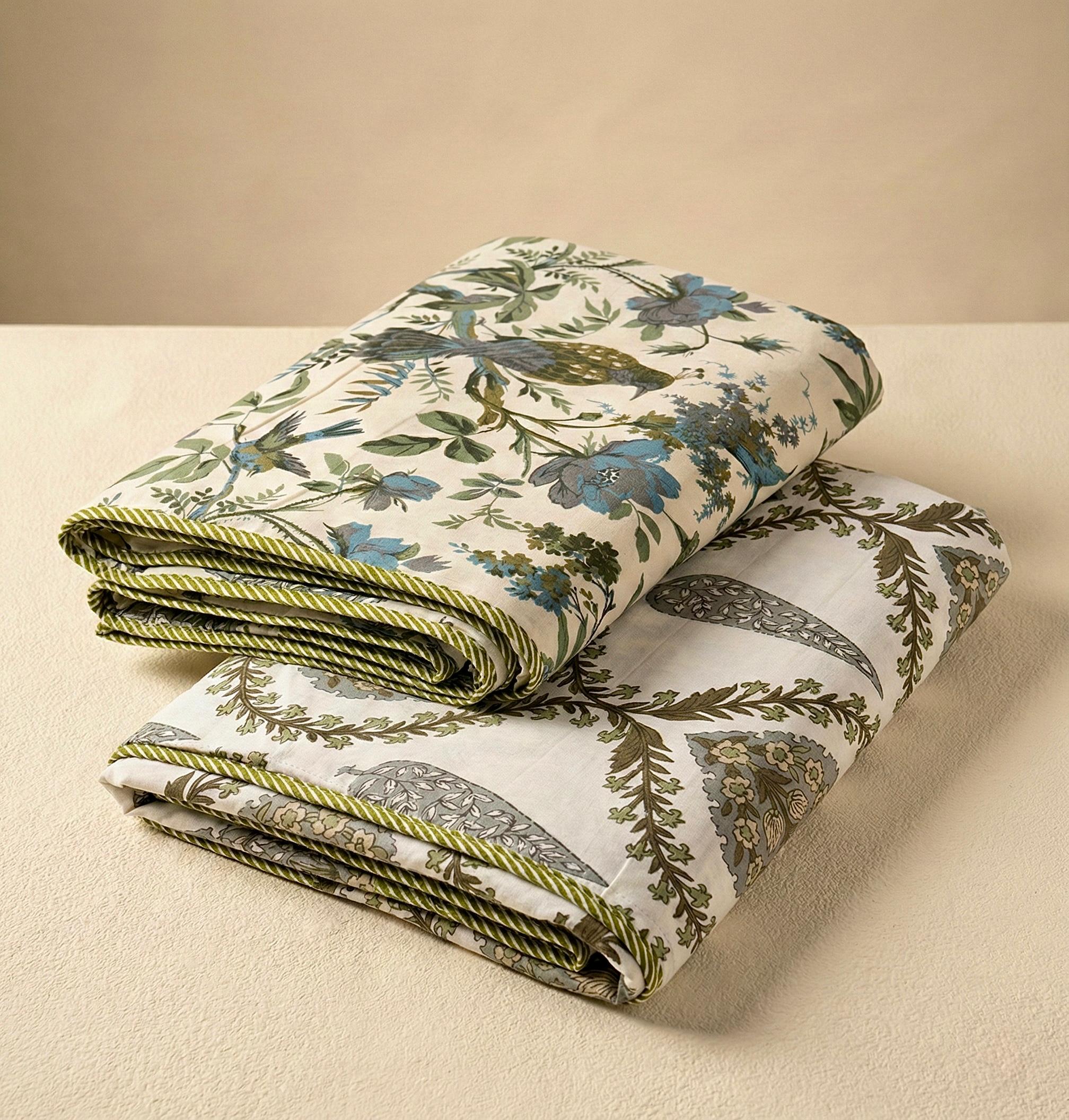 Pure cotton single dohars - 60x90 inches (set of 2)