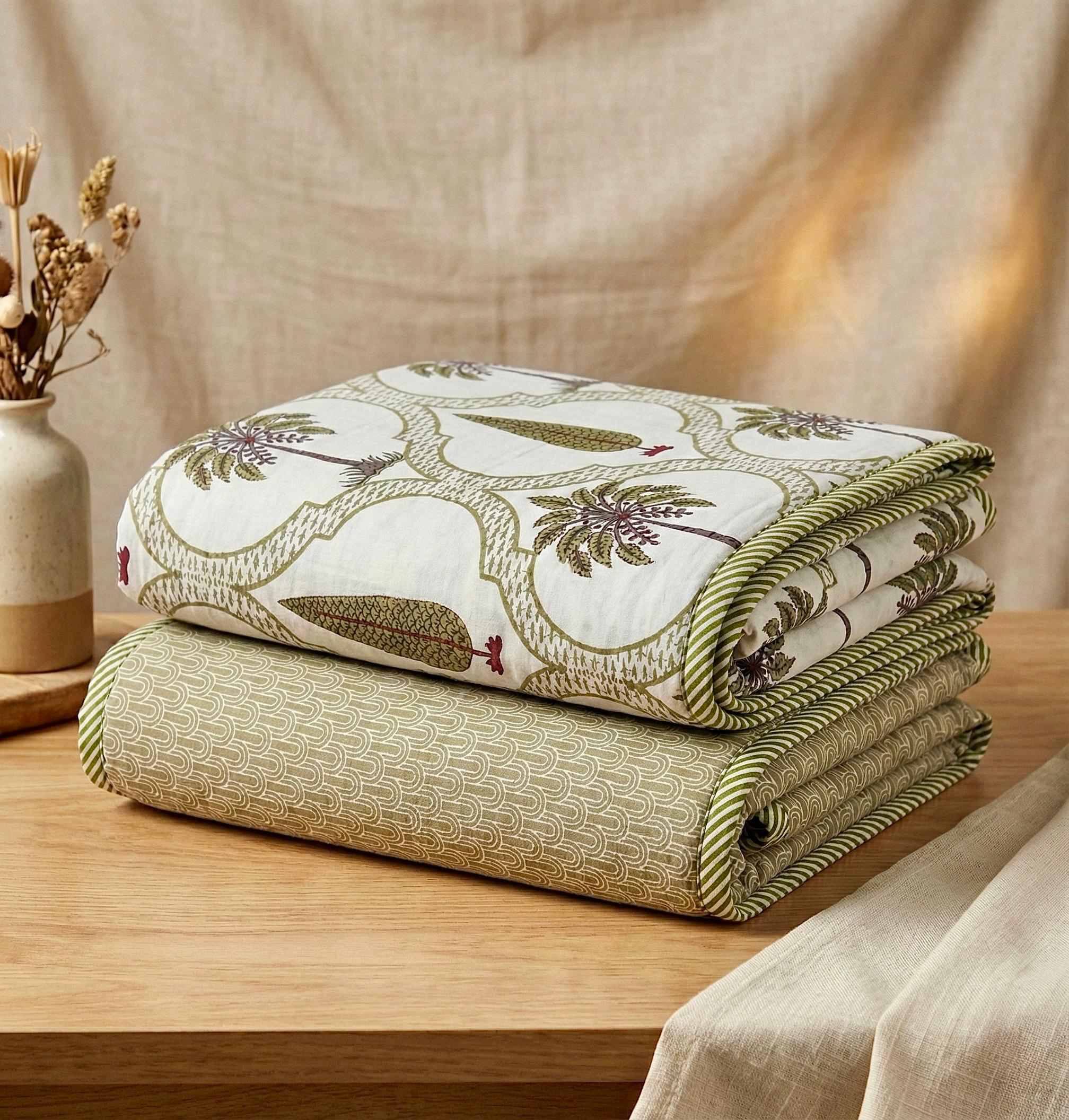 Pure cotton single dohars - 60x90 inches (set of 2)