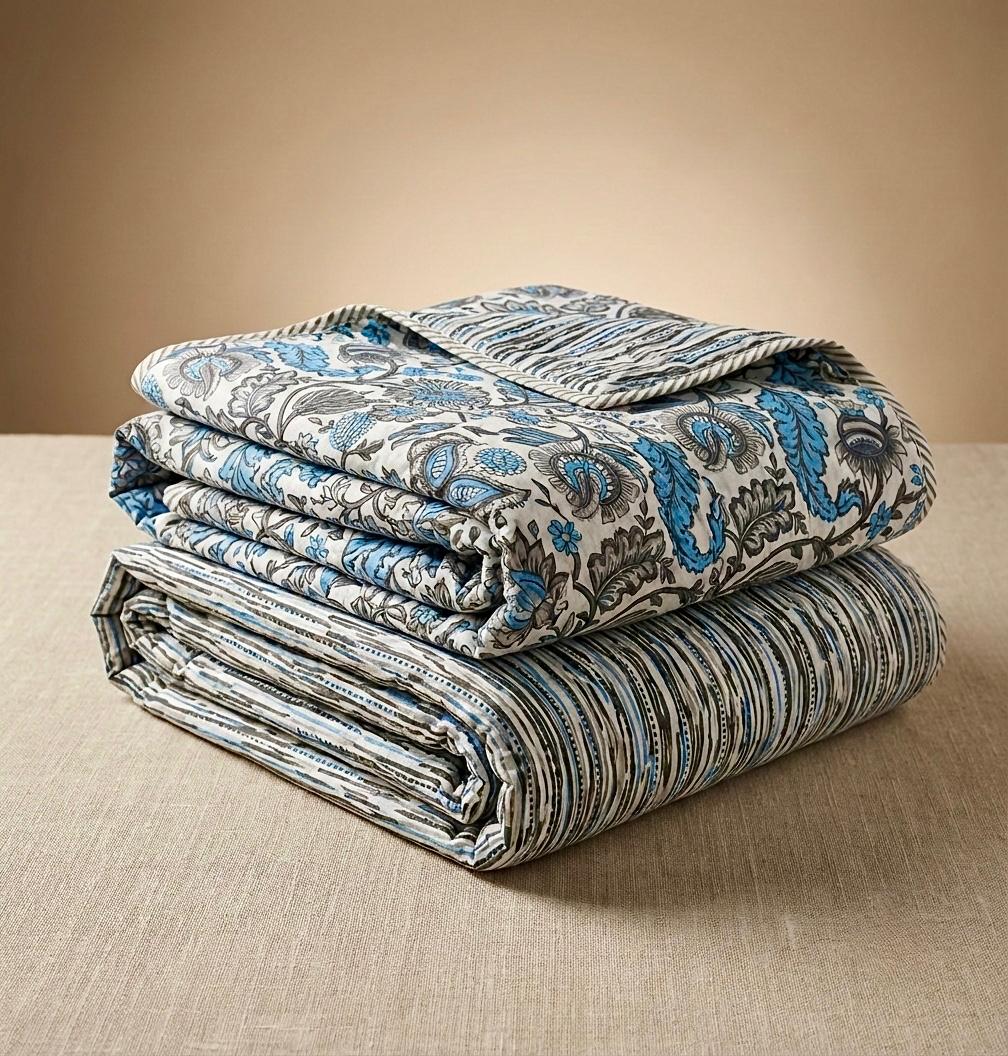 Pure cotton single dohars - 60x90 inches (set of 2)