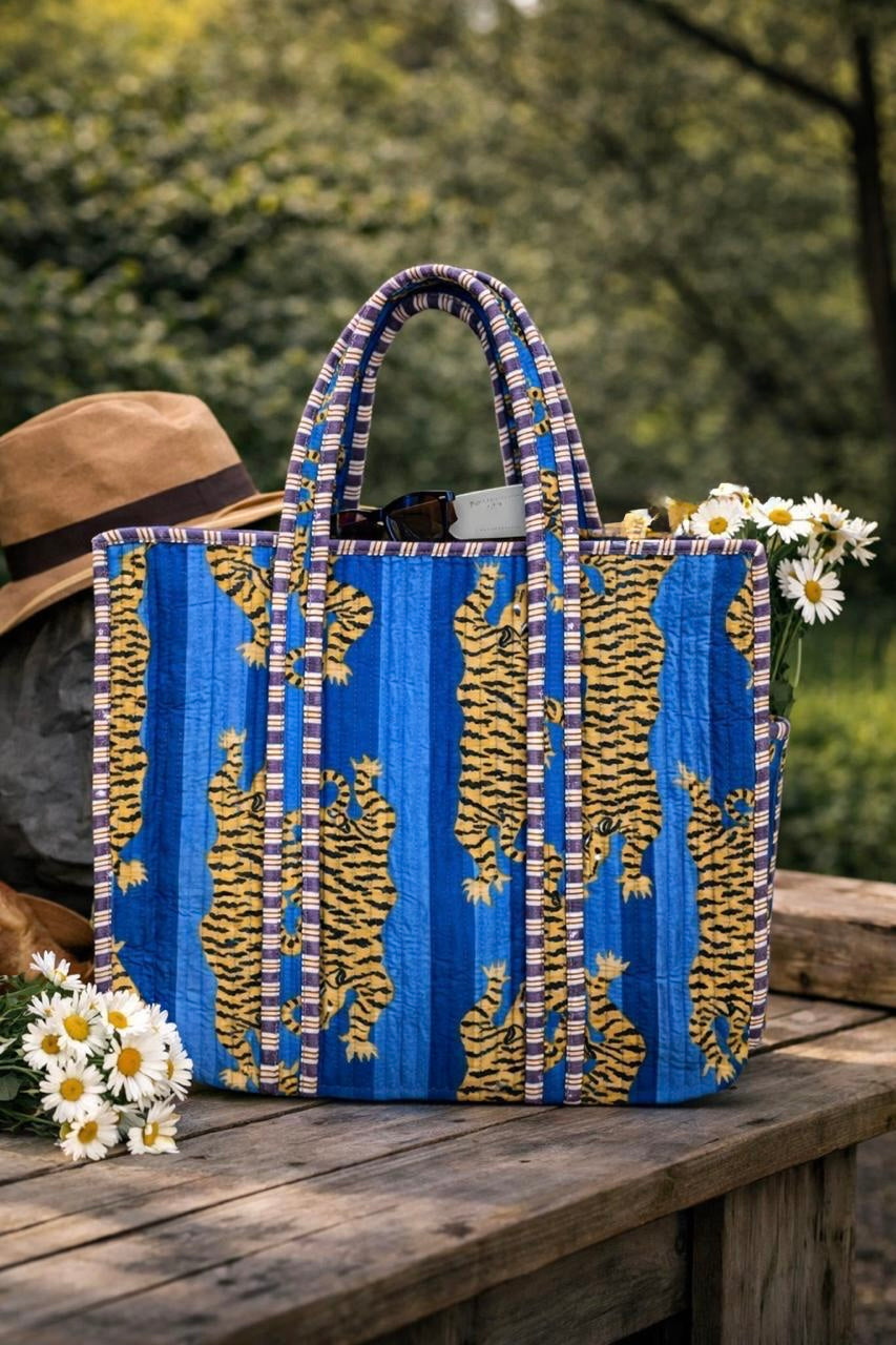 Pure cotton quilted bags (14x16 inches)