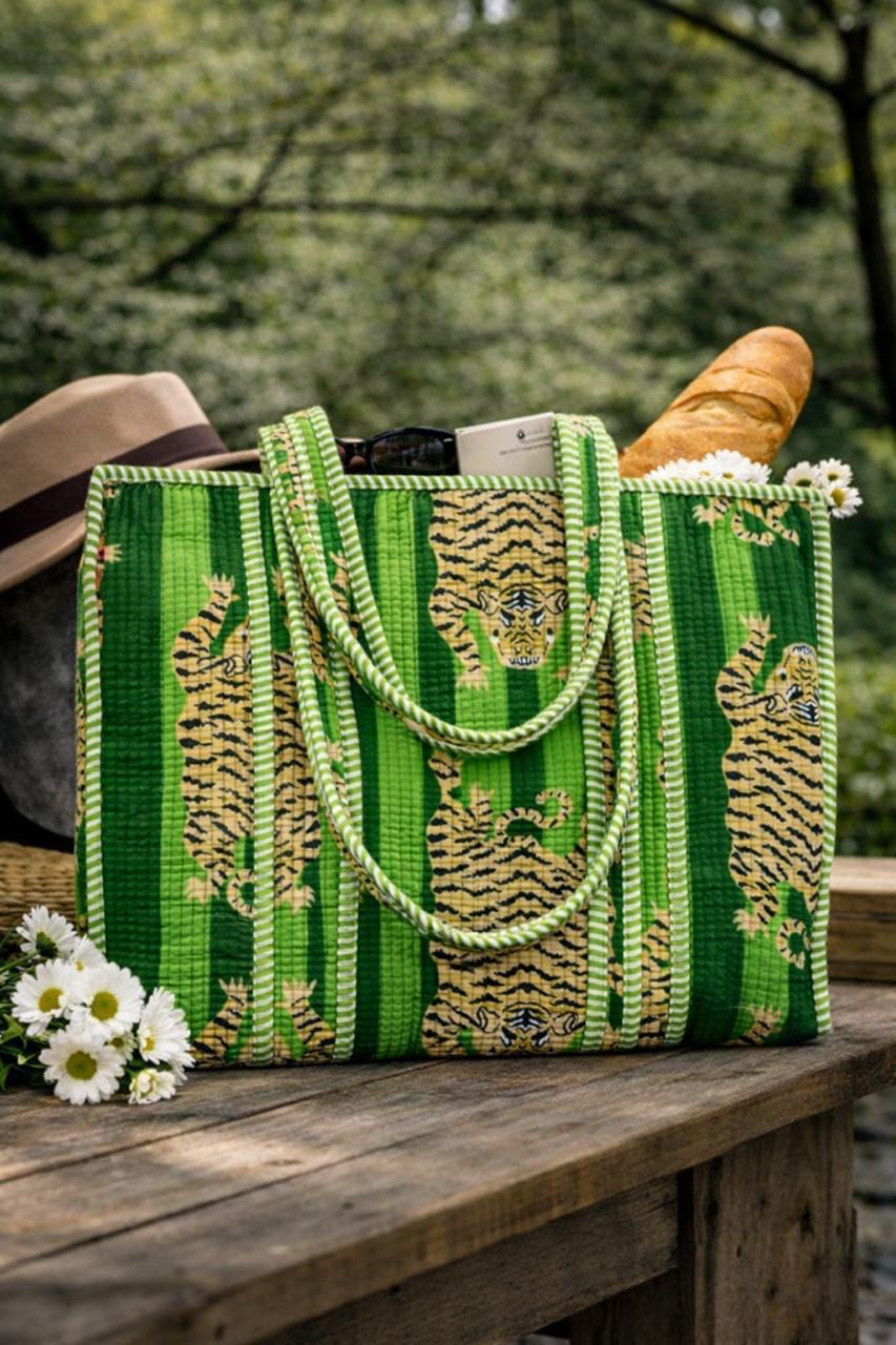 Pure cotton quilted bags (16x17 inches)