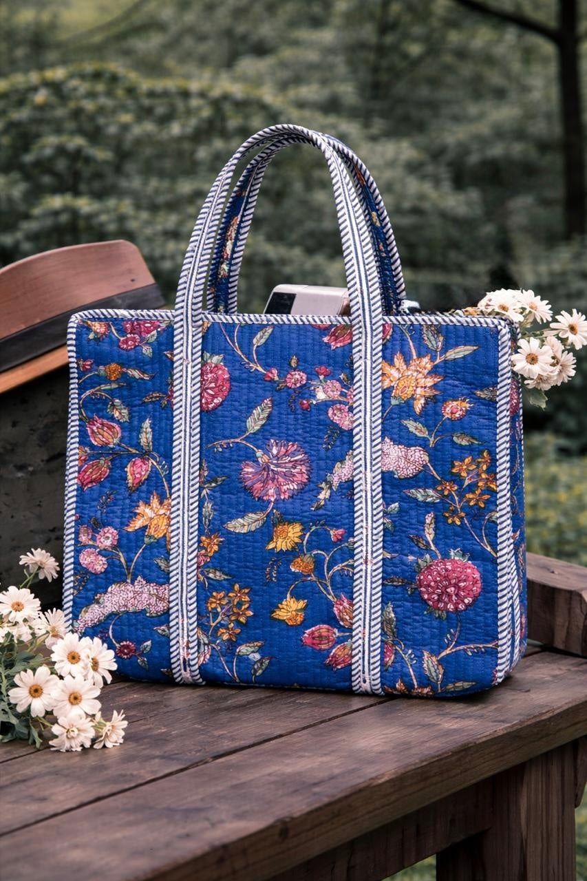 Pure cotton quilted bags (14x16 inches)