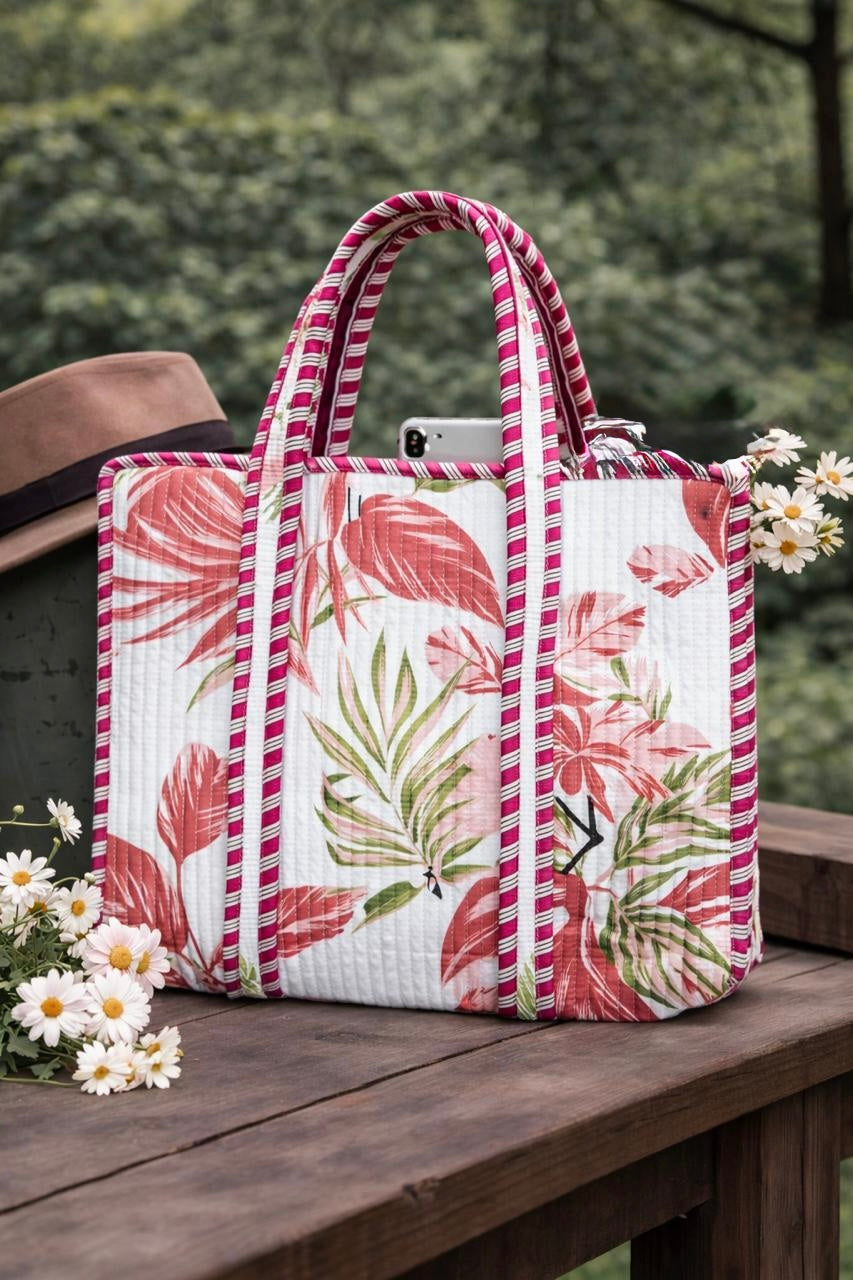 Pure cotton quilted bags (14x16 inches)
