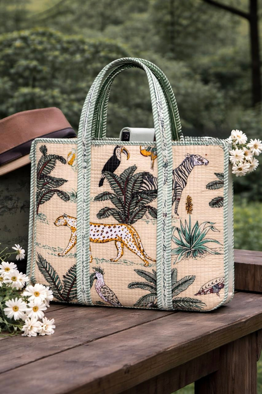 Pure cotton quilted bags (14x16 inches)
