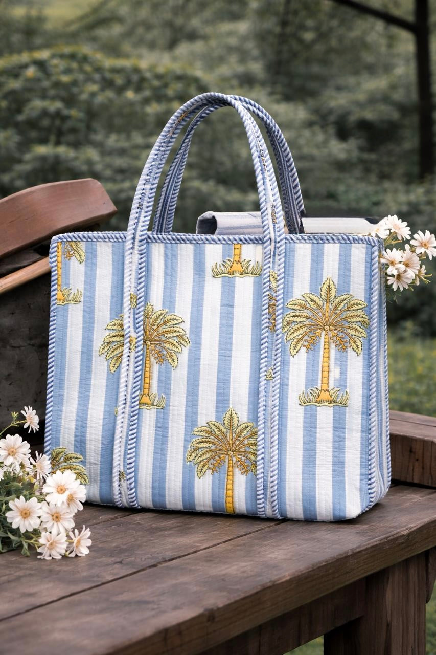 Pure cotton quilted bags (14x16 inches)