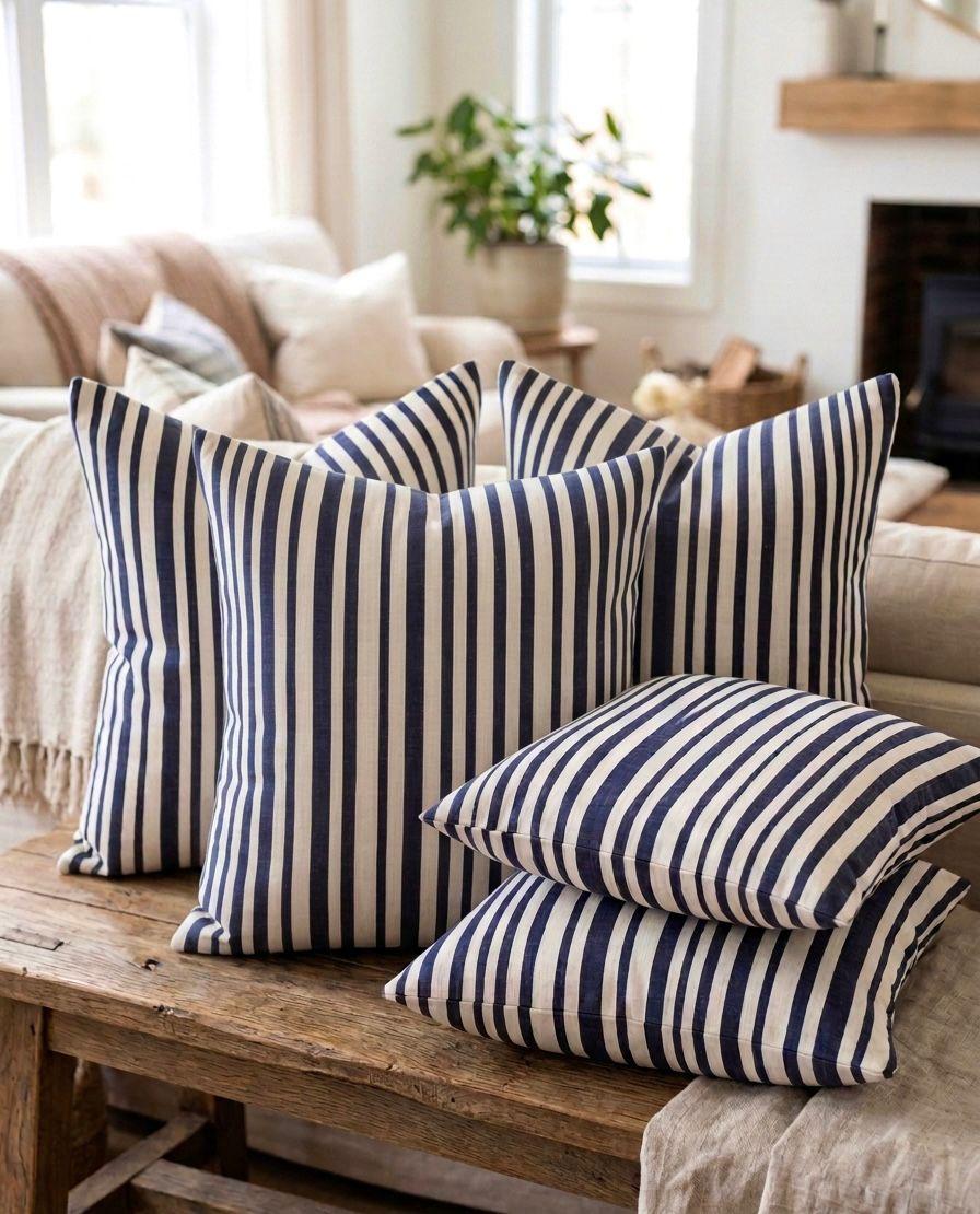 Pure cotton printed cushion covers - set of 5 (16x16 inches)