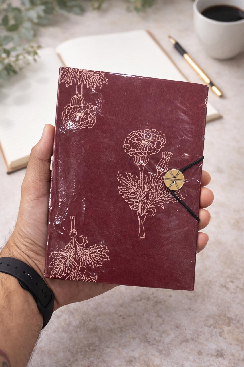 Handmade block printed journals 6x8 inches (200 pages)