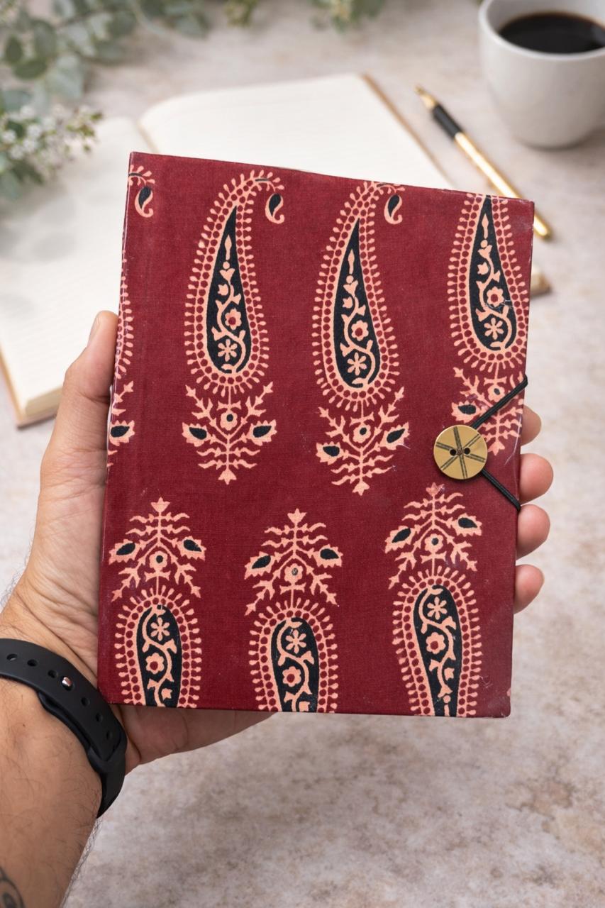 Handmade block printed journals 6x8 inches (200 pages)