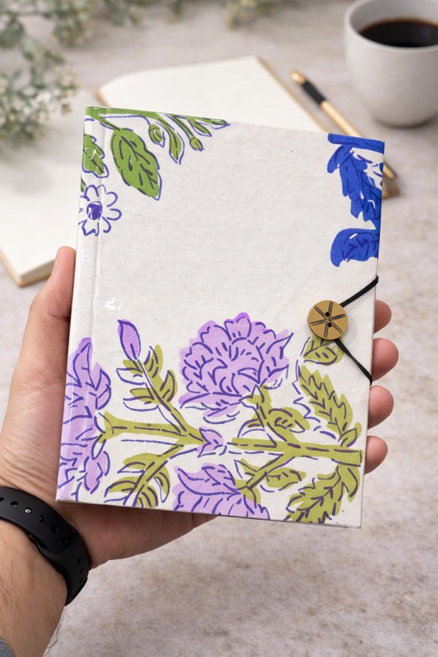 Handmade block printed journals 6x8 inches (200 pages)