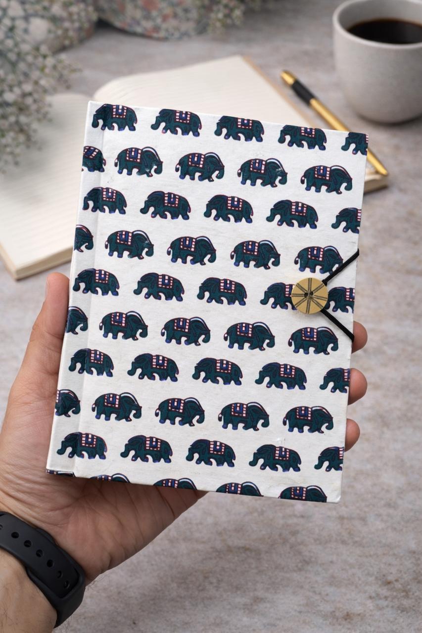 Handmade block printed journals 6x8 inches (200 pages)