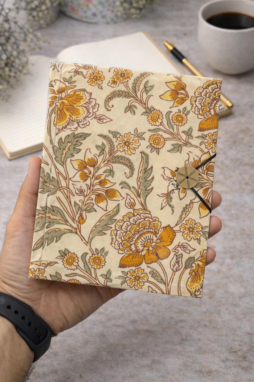 Handmade block printed journals 6x8 inches (200 pages)