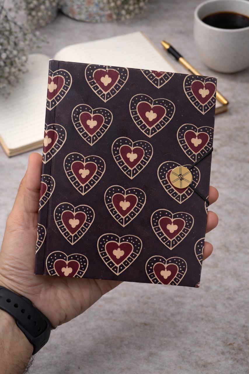 Handmade block printed journals 6x8 inches (200 pages)