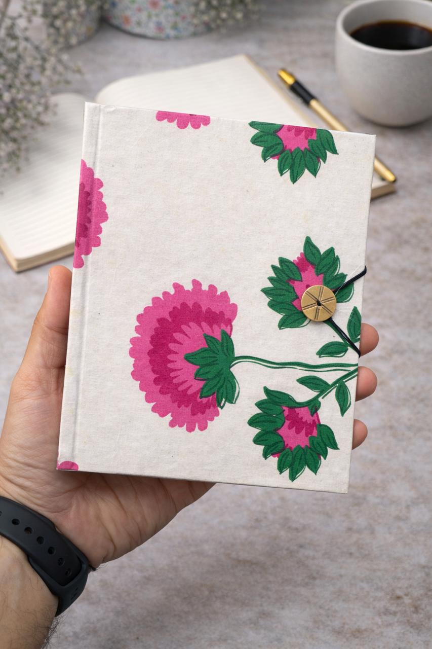 Handmade block printed journals 6x8 inches (200 pages)