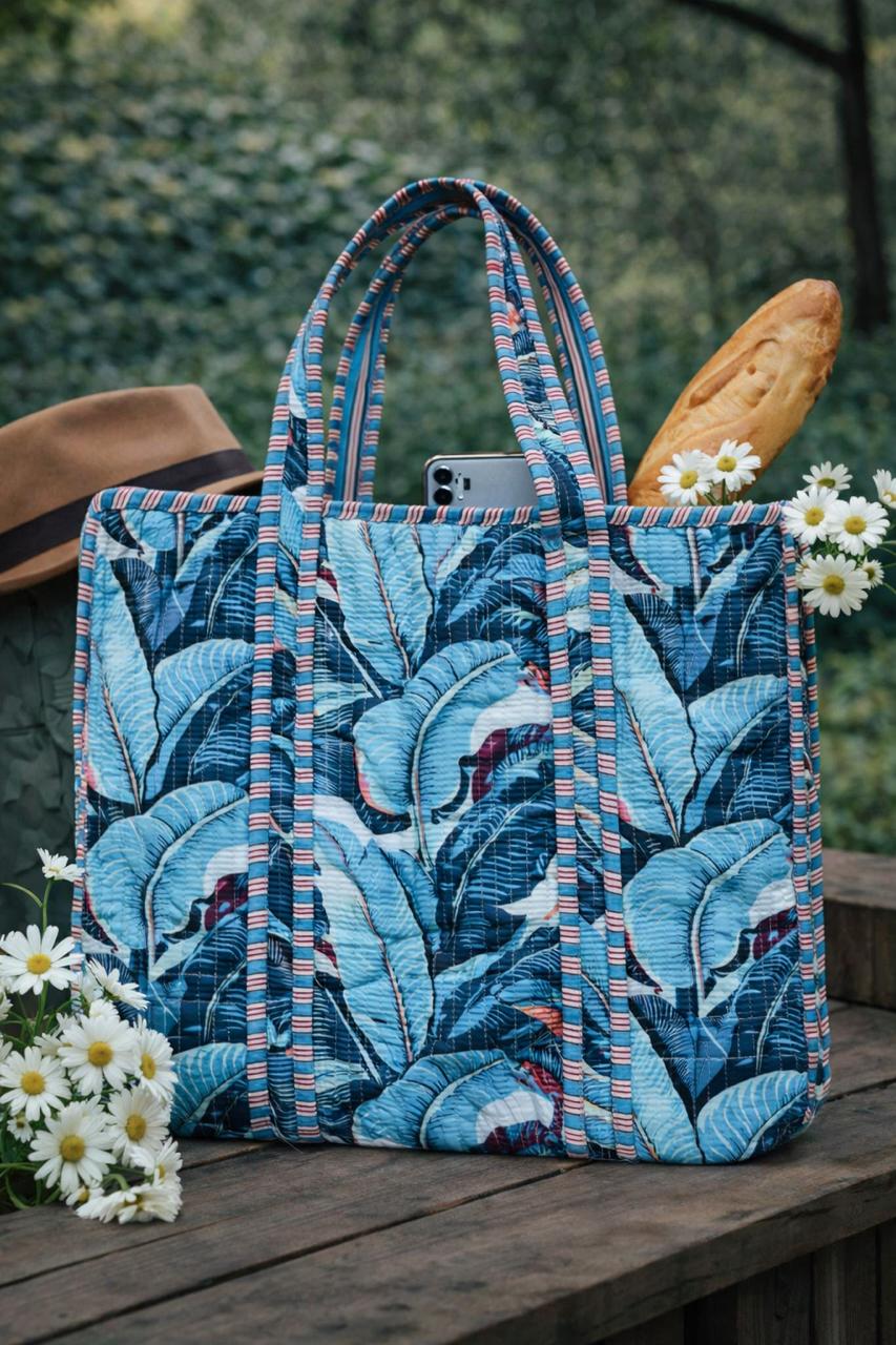 Pure cotton quilted bags (16x17 inches)