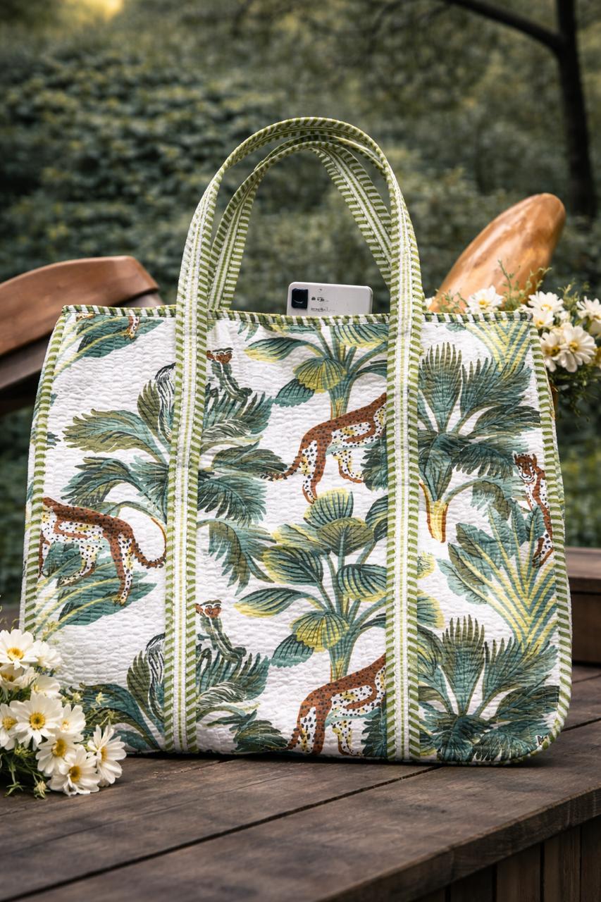 Pure cotton quilted bags (16x17 inches)
