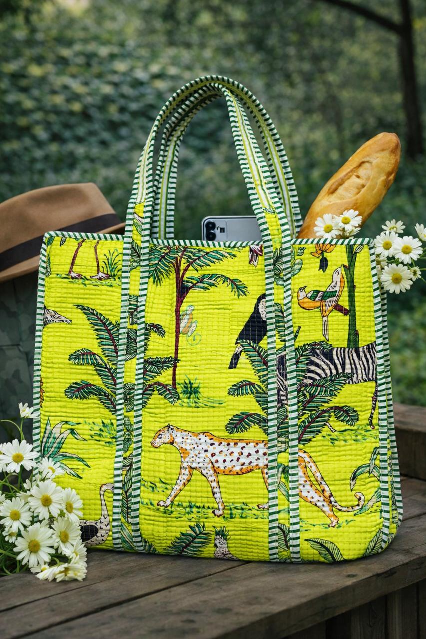 Pure cotton quilted bags (16x17 inches)