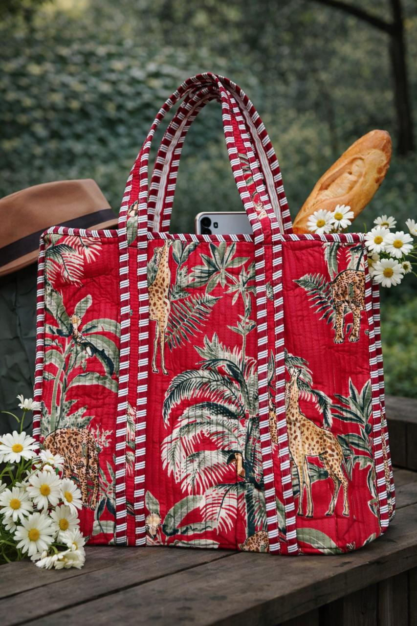 Pure cotton quilted bags (16x17 inches)