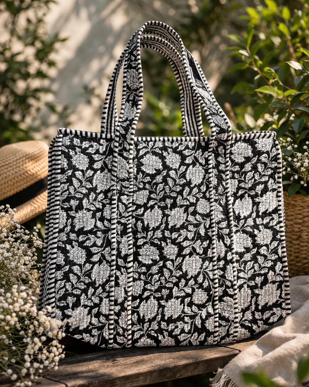 Pure cotton quilted bags (16x17 inches)