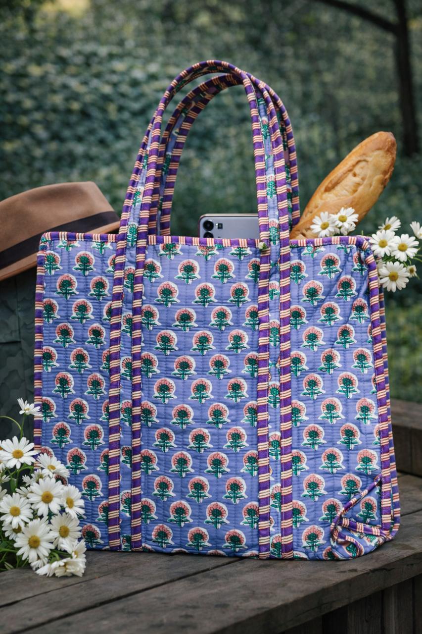 Pure cotton quilted bags (16x17 inches)