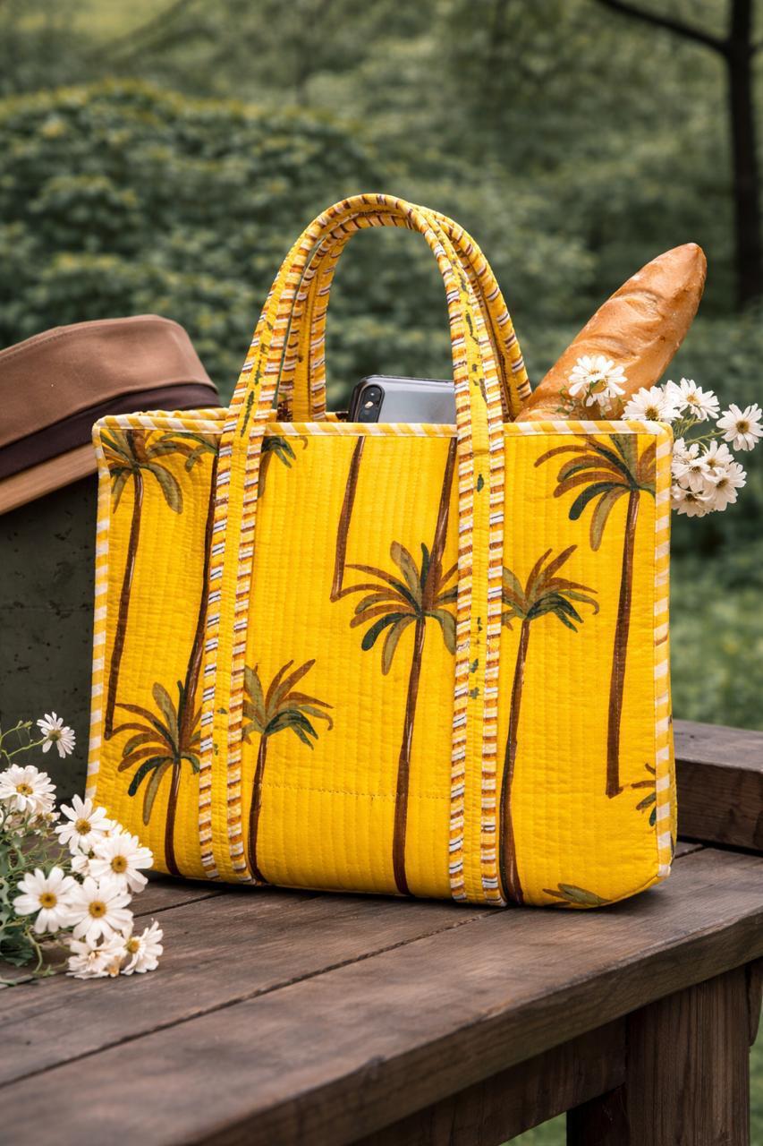 Pure cotton quilted bags (16x17 inches)