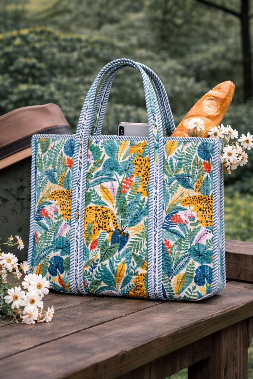 Pure cotton quilted bags (16x17 inches)