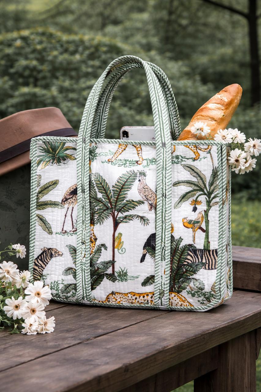 Pure cotton quilted bags (16x17 inches)