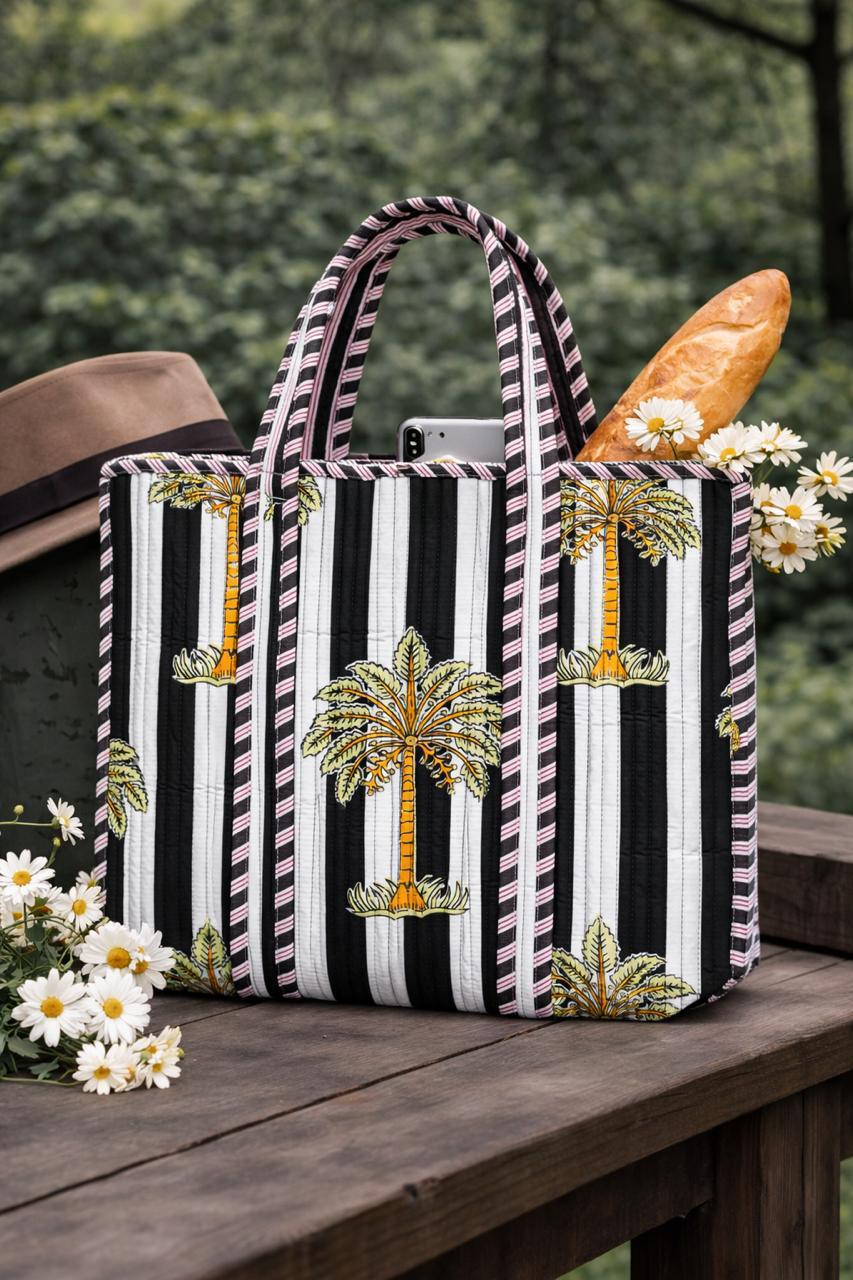 Pure cotton quilted bags (16x17 inches)