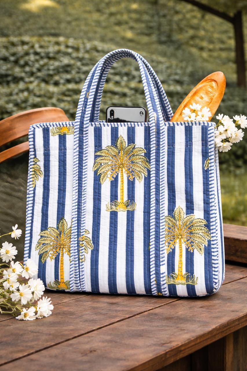 Pure cotton quilted bags (16x17 inches)