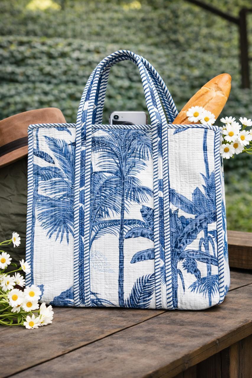 Pure cotton quilted bags (16x17 inches)