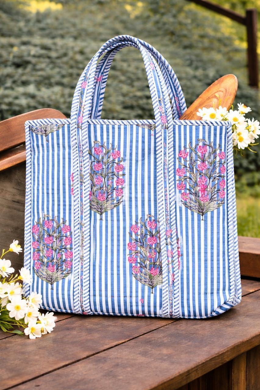 Pure cotton quilted bags (16x17 inches)