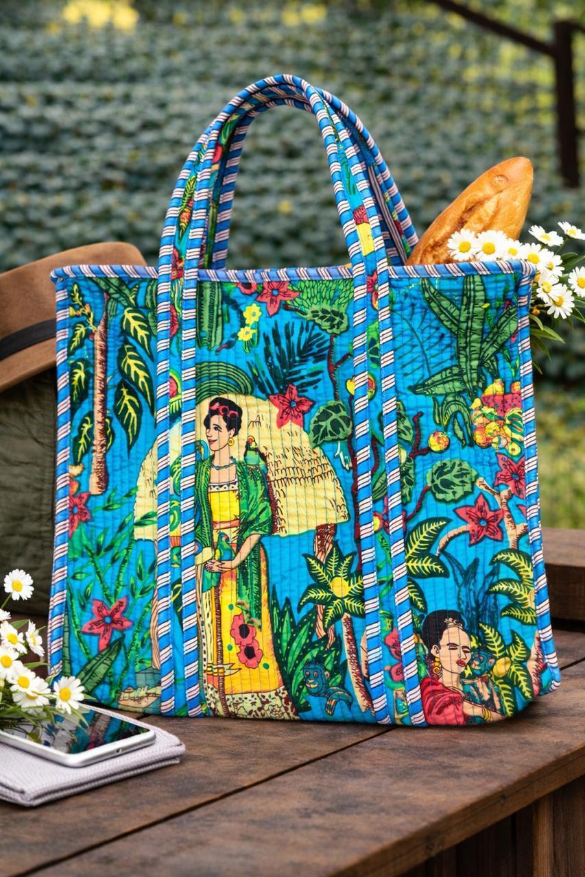Pure cotton quilted bags (16x17 inches)