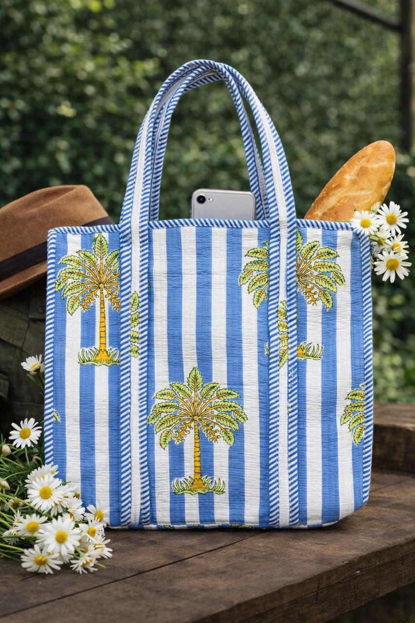 Pure cotton quilted bags (16x17 inches)