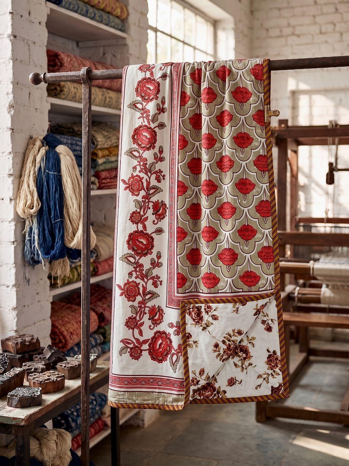 Pure cotton triple layered double dohars (90x108 inches)