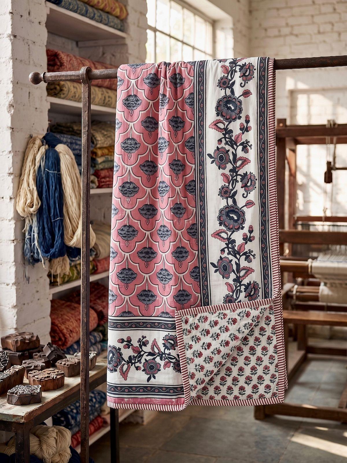 Pure cotton triple layered double dohars (90x108 inches)
