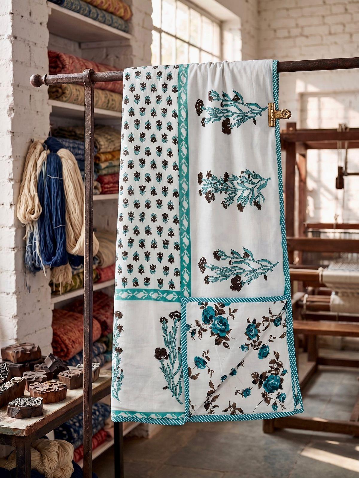 Pure cotton triple layered double dohars (90x108 inches)