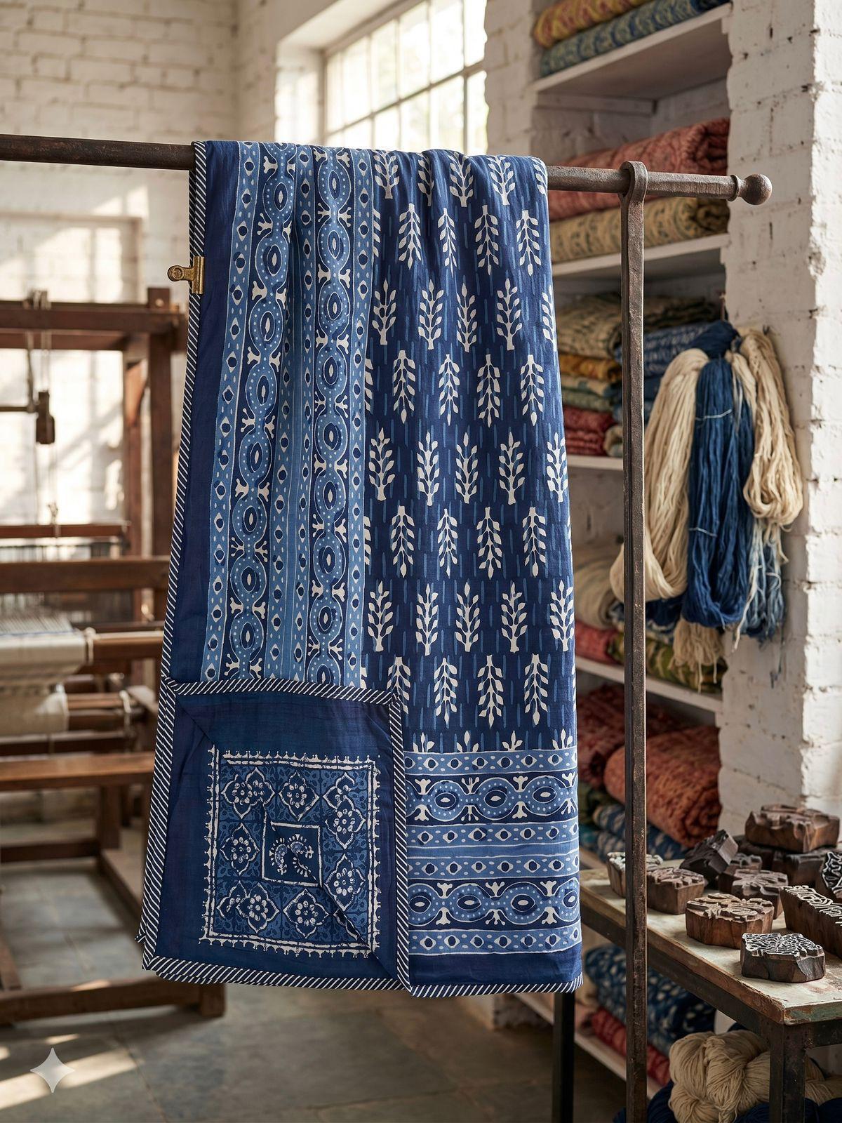 Pure cotton triple layered double dohars (90x108 inches)