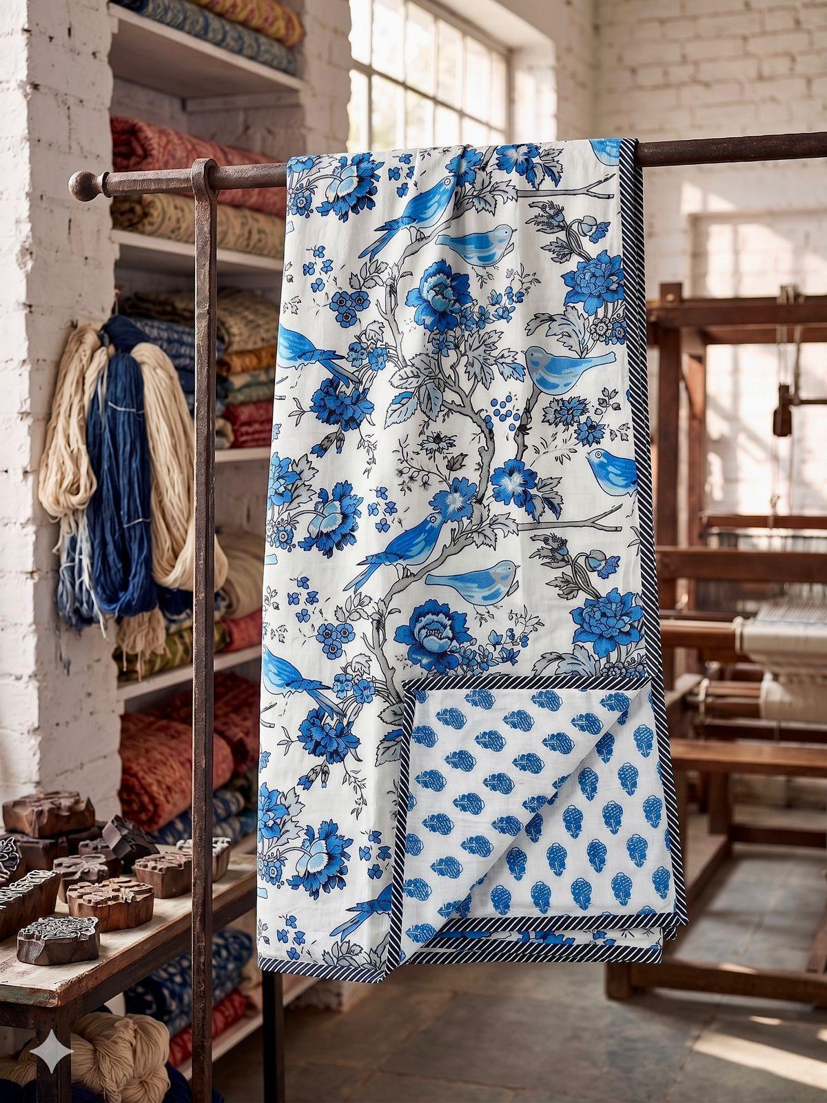 Pure cotton triple layered double dohars (90x108 inches)