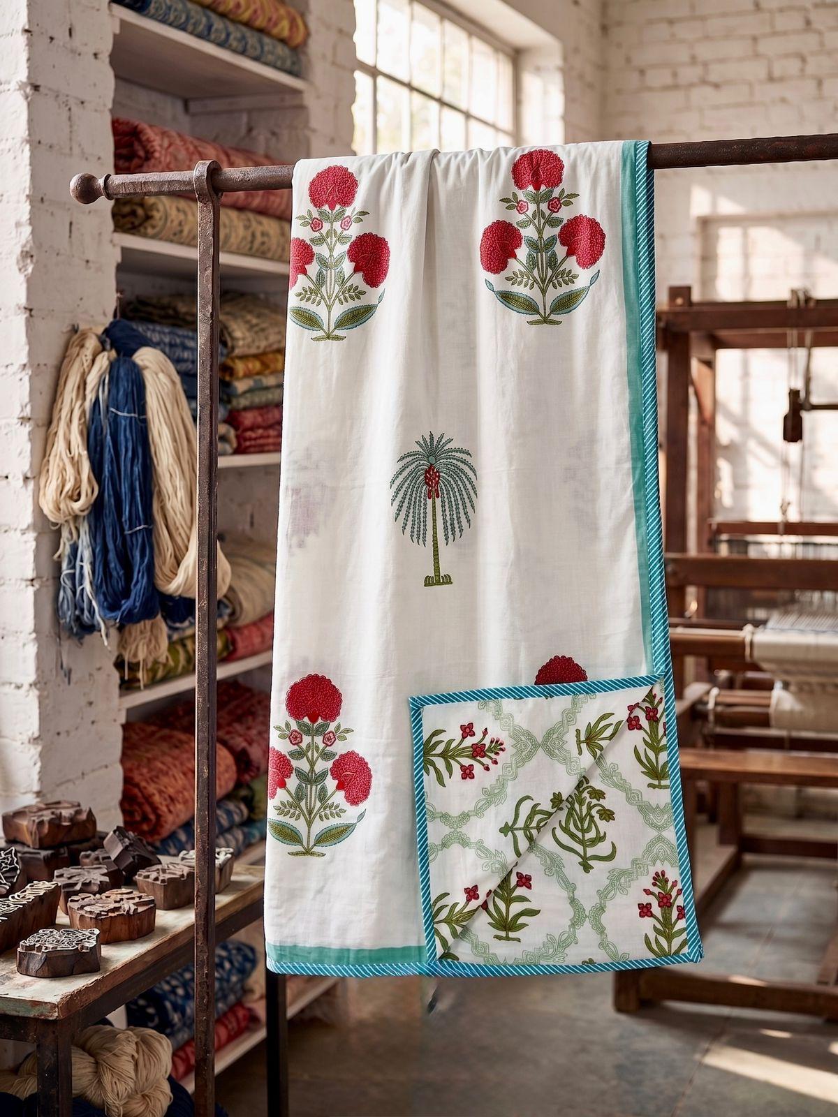 Pure cotton triple layered double dohars (90x108 inches)