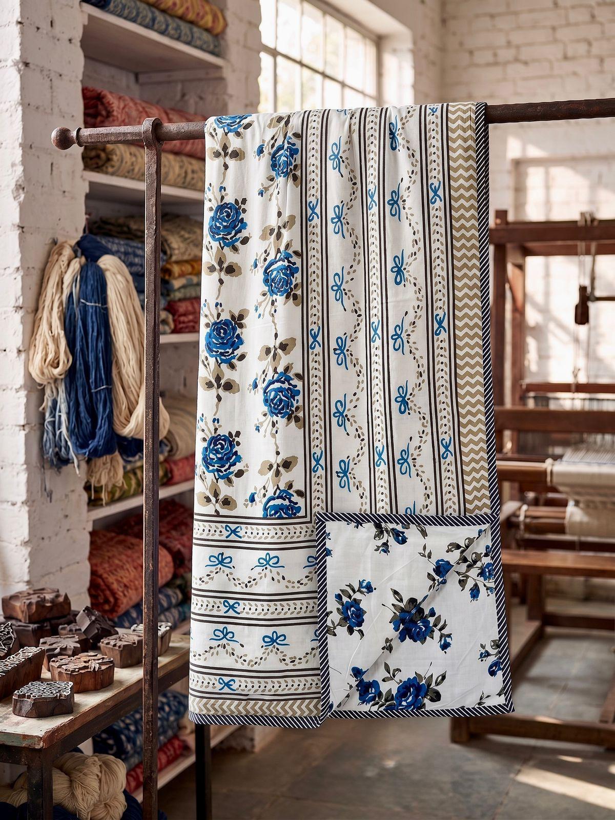 Pure cotton triple layered double dohars (90x108 inches)