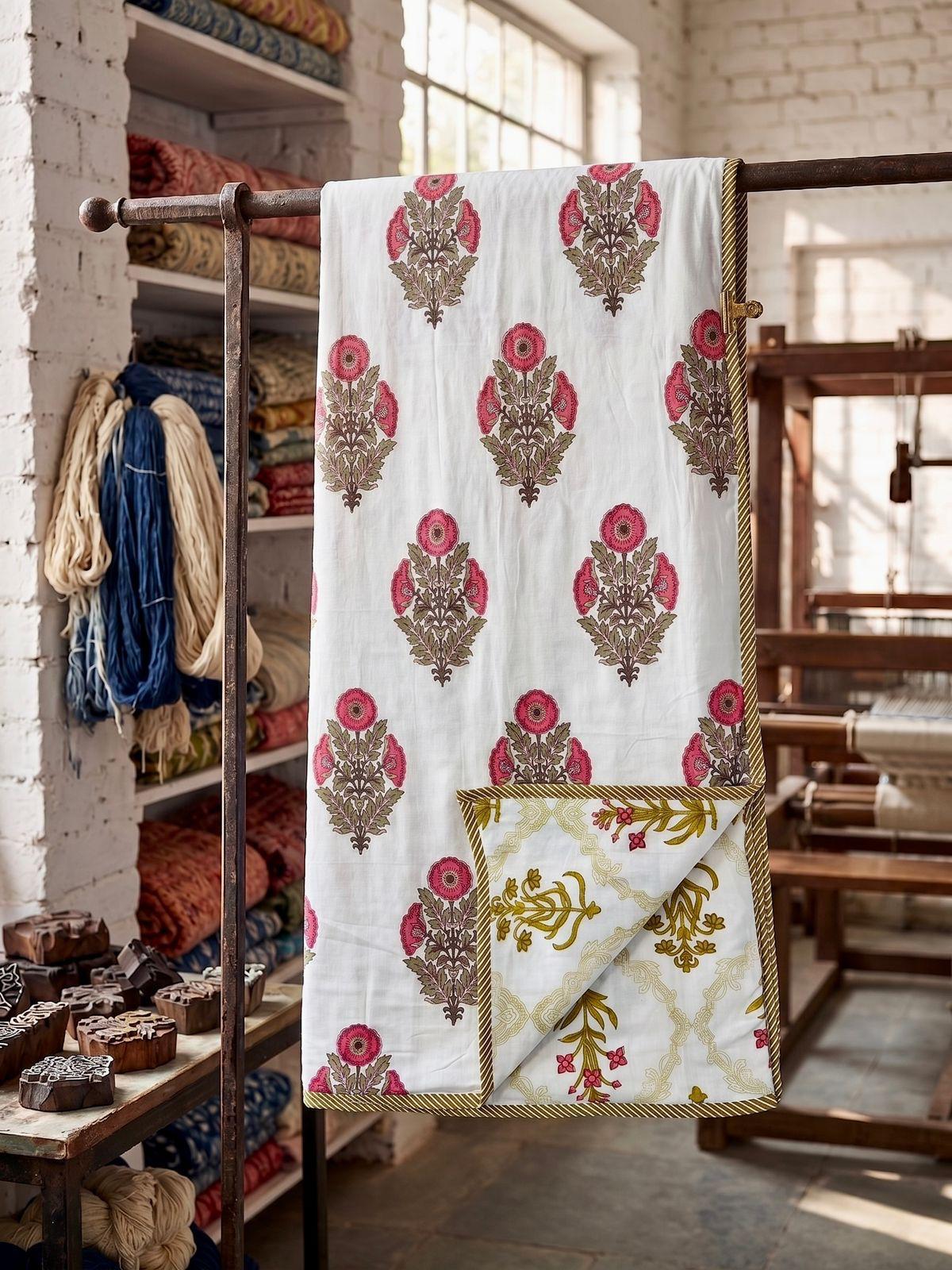 Pure cotton triple layered double dohars (90x108 inches)