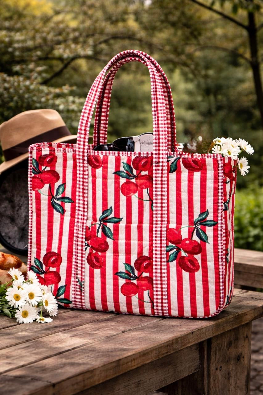 Pure cotton quilted bags (14x16 inches)