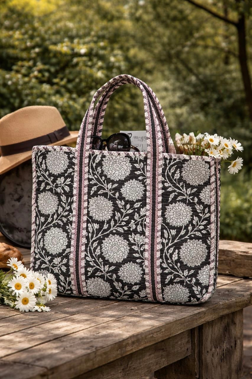 Pure cotton quilted bags (14x16 inches)