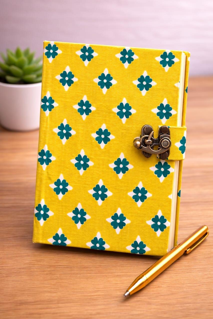 Handmade block printed journals 5x7 inches (200 pages)