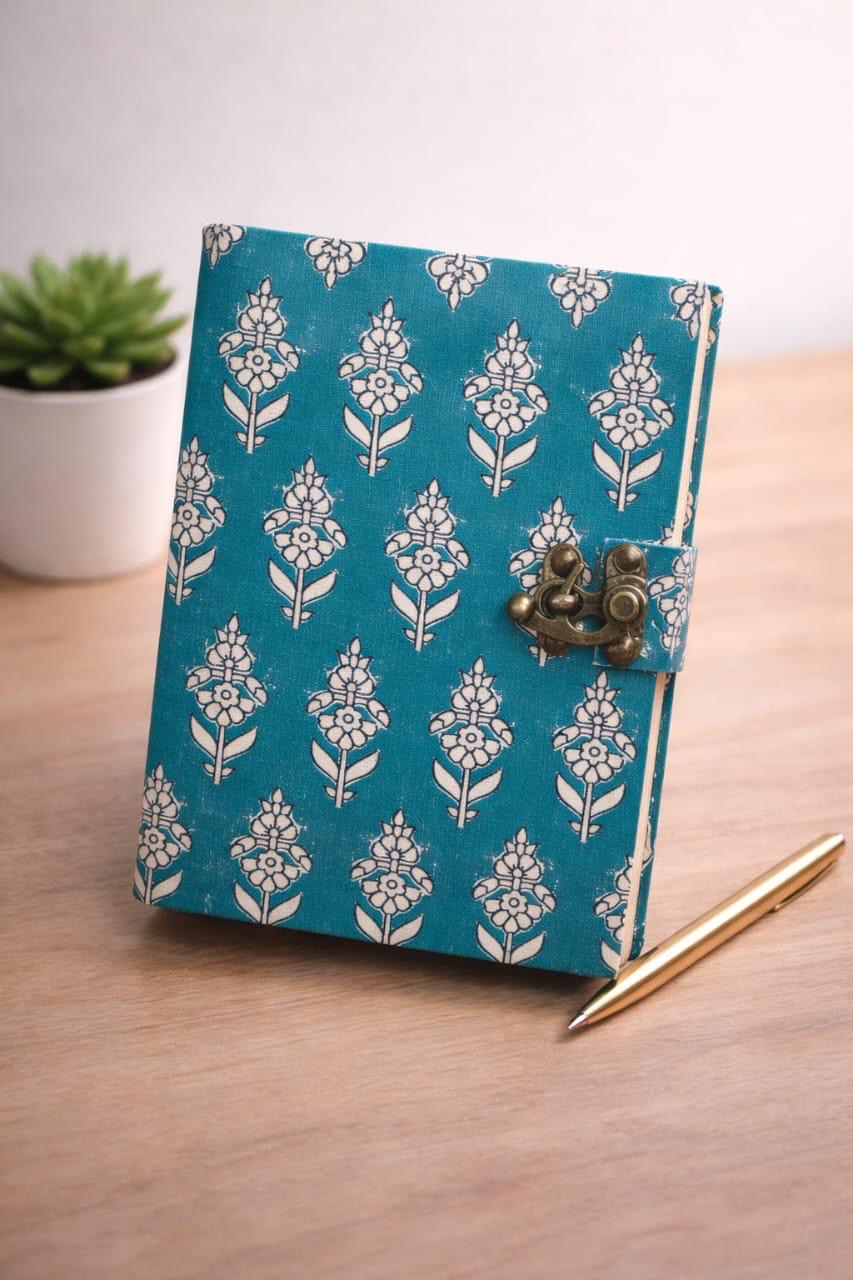 Handmade block printed journals 5x7 inches (200 pages)