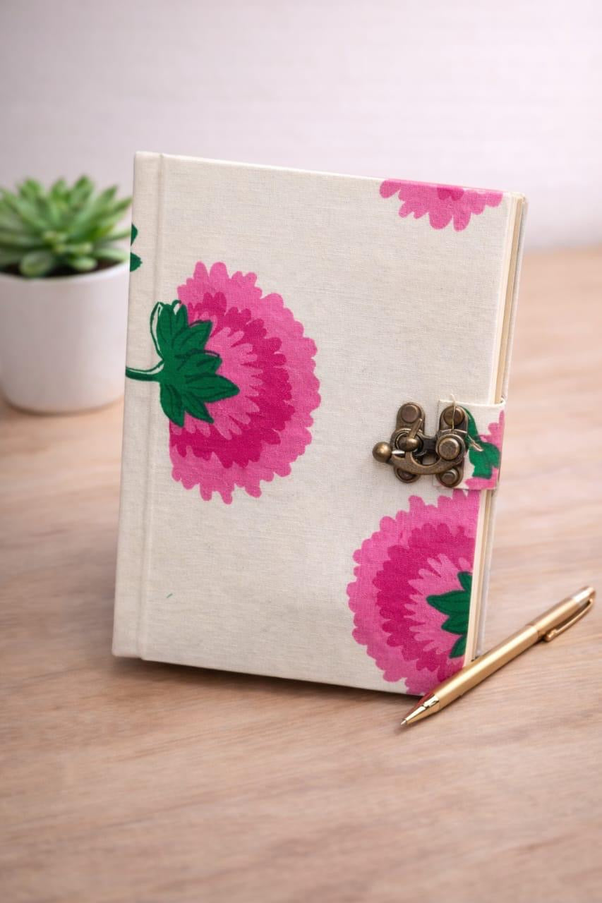 Handmade block printed journals 5x7 inches (200 pages)