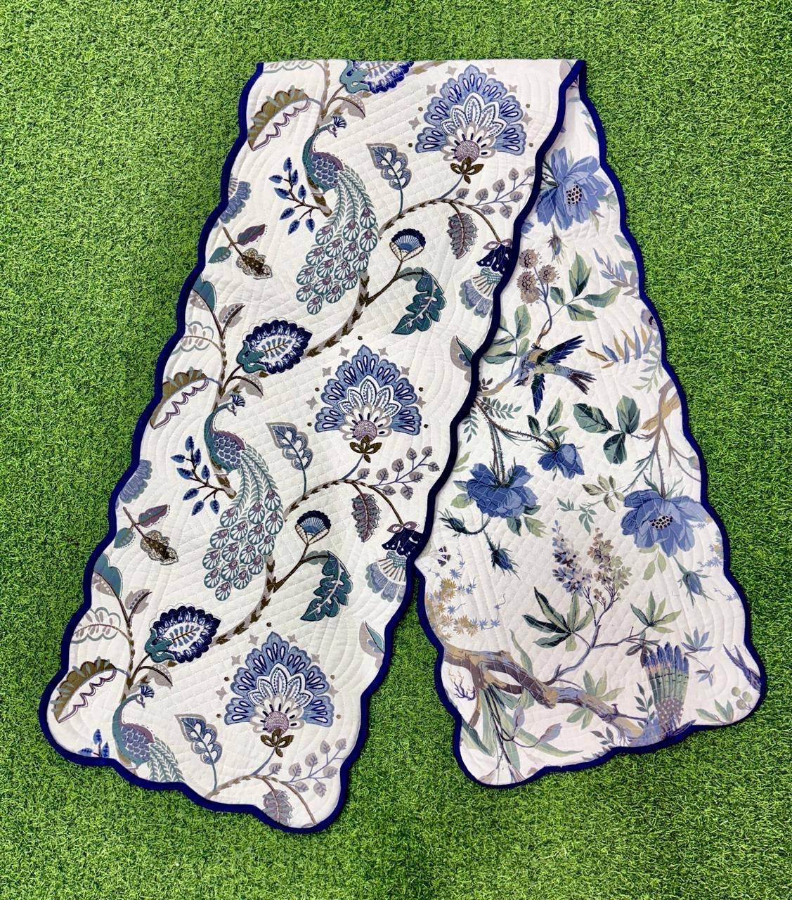 Pure cotton quilted table runners for 4 and 6 seater dining tables