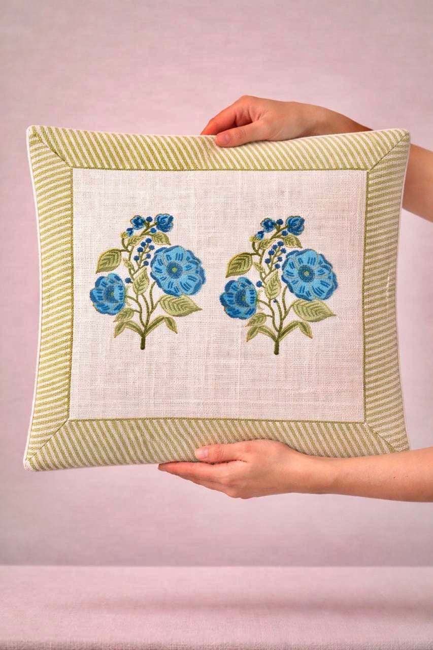 Pure tnt jute textured cotton cushion covers 16x16 inches (set of 5)