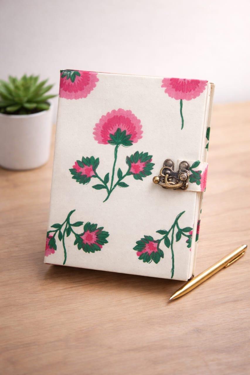 Handmade block printed journals 5x7 inches (200 pages)