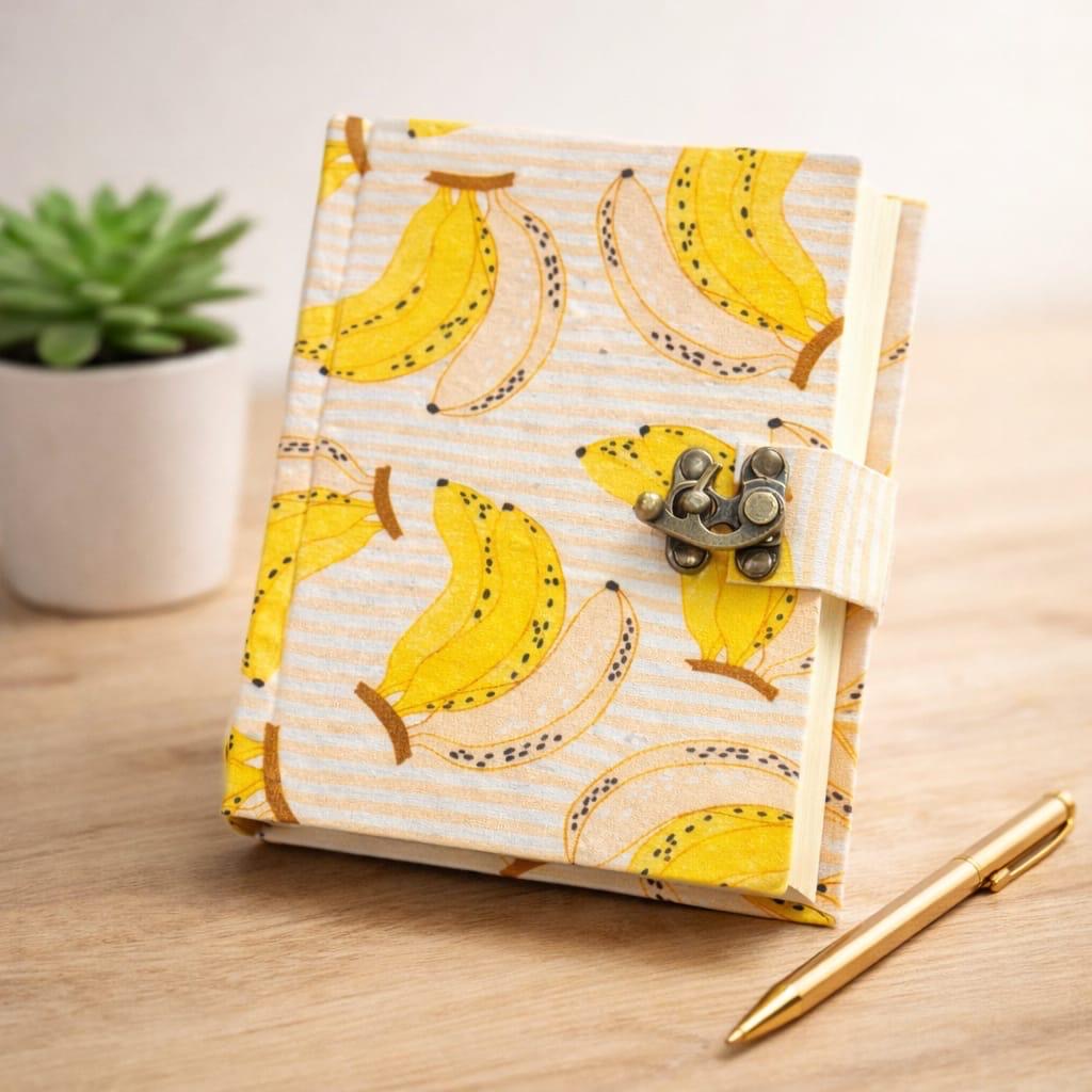 Handmade block printed journals 5x7 inches (200 pages)